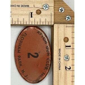 Vintage Afton Gun Club Badge #2 Florham Park NJ Metal Pin Collectible